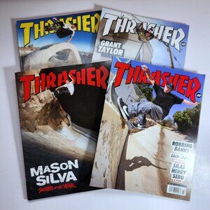 Thrasher Magazine Lot of 4 Skateboarding Culture 2021 Issue 488, 490, 492, 493